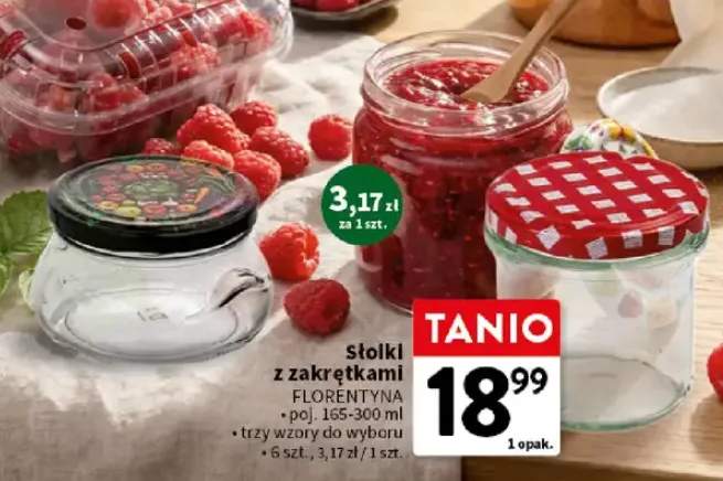 Słoiki z zakrętkami Florentyna