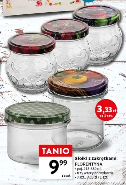 Słoiki z zakrętkami Florentyna 215-350 ml