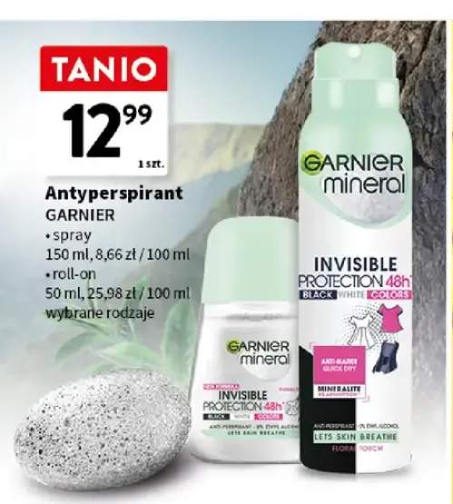 Antyperspirant w sprayu Garnier Mineral Invisible Protection 48h +1 wariant
