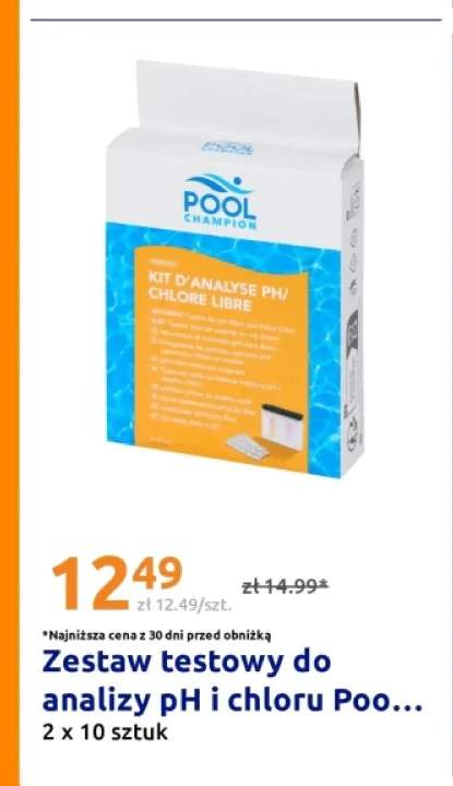 Zestaw testowy do analizy pH i chloru Pool Champion
