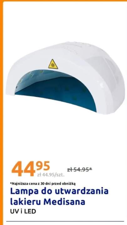 Lampa do utwardzania lakieru Medisana UV i LED