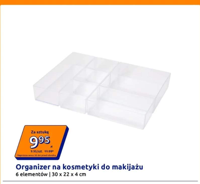 Organizer na kosmetyki do makijażu 6 elementów