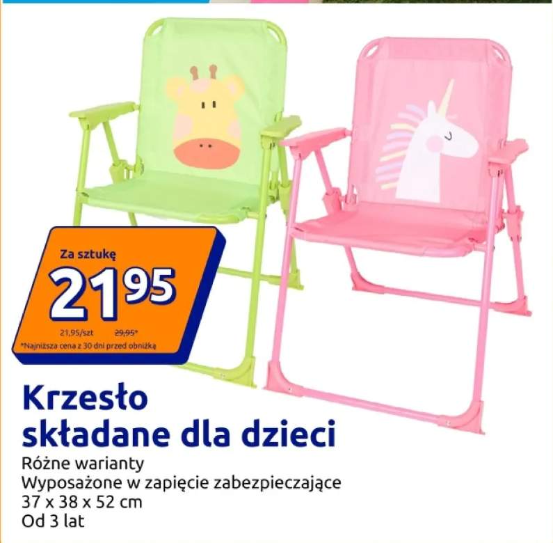 Krzesło składane dla dzieci