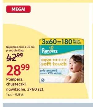Chusteczki nawilżane Pampers Aqua Soft Touch 3-pak