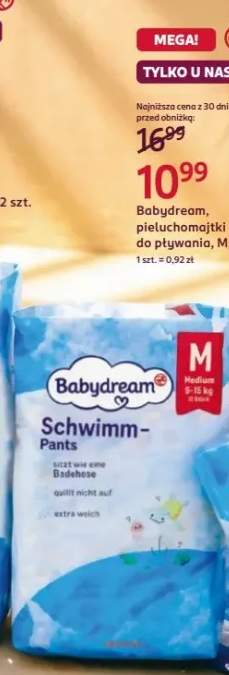 Pieluchomajtki do pływania Babydream M 12-pak