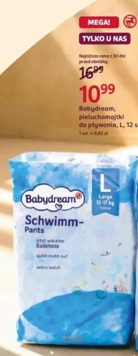 Pieluchomajtki do pływania Babydream L 12-pak