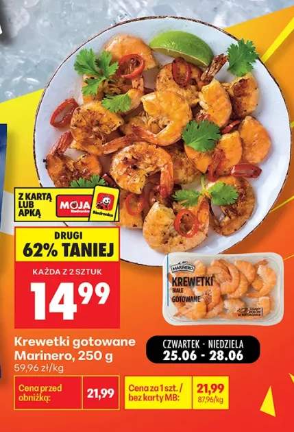 Krewetki gotowane Marinero