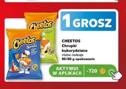 Chrupki kukurydziane Pizza Cheetos +1 wariant