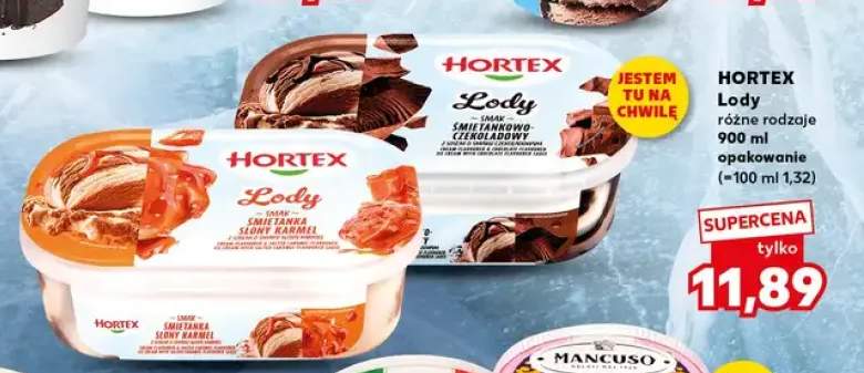 Lody śmietankowo-czekoladowe Hortex +1 wariant