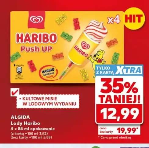 Lody Haribo Push Up Algida 4-pak 85 ml