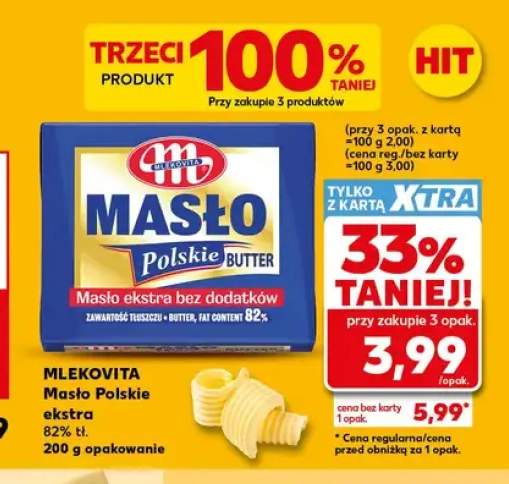 Masło ekstra Polskie Mlekovita