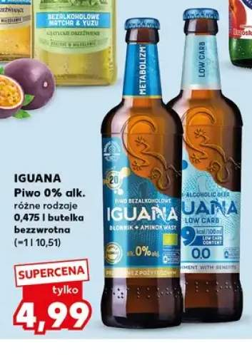 Piwo bezalkoholowe Iguana Low Carb +1 wariant