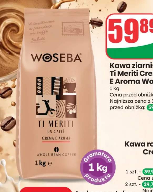 Kawa ziarnista Ti Meriti Crema E Aroma Woseba