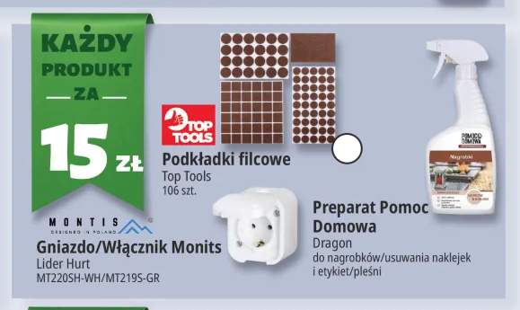 Podkładki filcowe Top Tools +5 wariantów