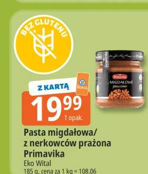Pasta migdałowa prażona Primavika +1 wariant