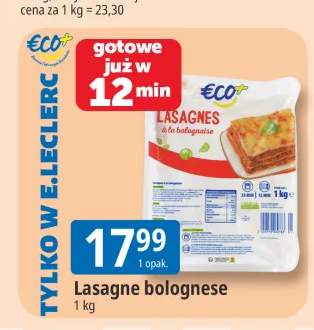 Lasagne bolognese ECO+