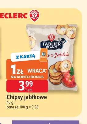 Chipsy jabłkowe Tablier Blanc
