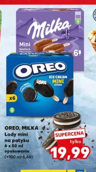 Lody mini na patyku Milka Mini Vanilla & Chocolate +1 wariant