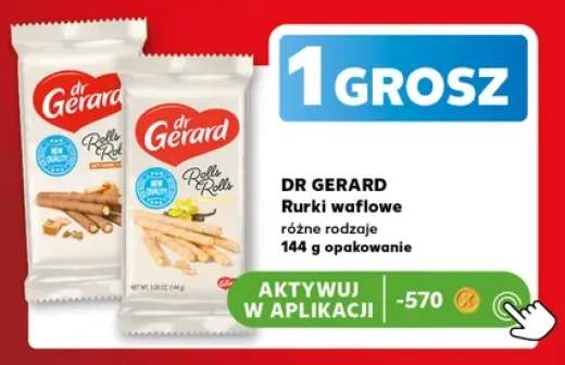 Rurki waflowe Dr Gerard Rolls Rolls o smaku słonego karmelu +1 wariant