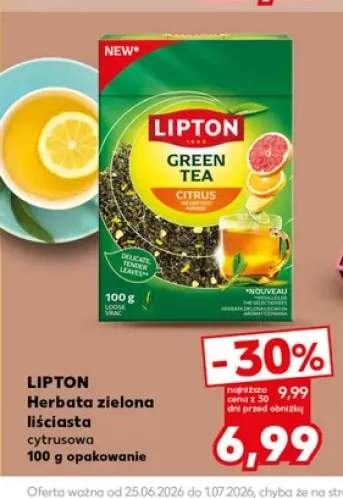 Herbata zielona liściasta Lipton Green Tea Citrus