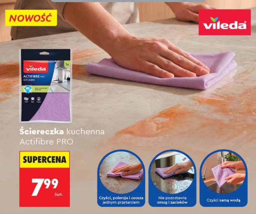 Ściereczka kuchenna Vileda Actifibre PRO