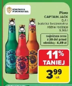 Piwo smakowe Captain Jack Original +1 wariant