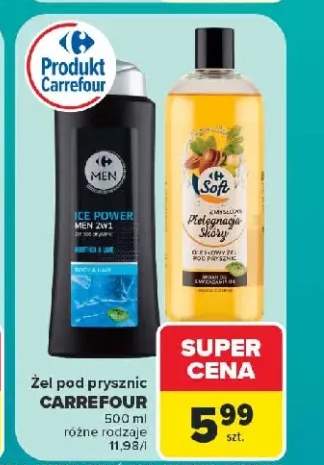 Żel pod prysznic Carrefour Men Ice Power 2w1 +1 wariant