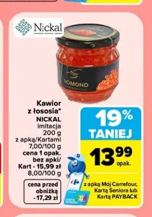 Kawior z łososia imitacja Nickal