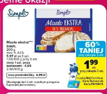 Masło ekstra Simply
