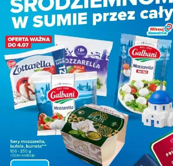 Ser Mozzarella Zottarella +3 warianty