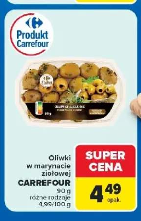 Oliwki w marynacie ziołowej Carrefour