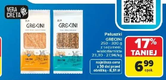 Paluszki z sezamem Grecini +1 wariant