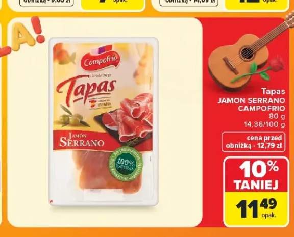 Tapas Jamon Serrano Campofrio