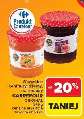 Dżem figowy Carrefour Original +2 warianty