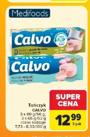 Tuńczyk w oliwie z oliwek Calvo 3-pak +1 wariant