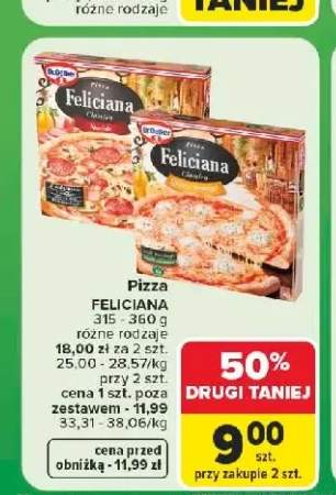Pizza Feliciana Classica Quattro Formaggi +1 wariant