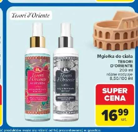 Mgiełka do ciała Tesori d'Oriente Muschio Bianco +1 wariant