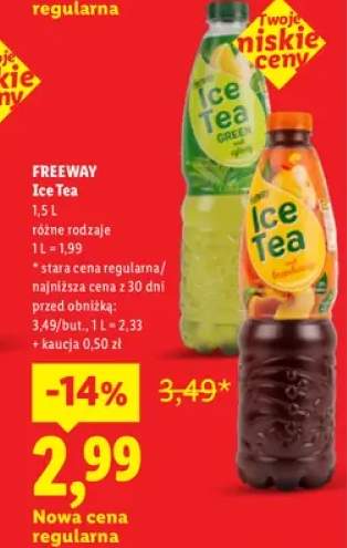 Ice Tea brzoskwiniowa Freeway +1 wariant