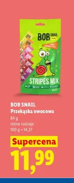 Przekąska owocowa Bob Snail Stripes Mix