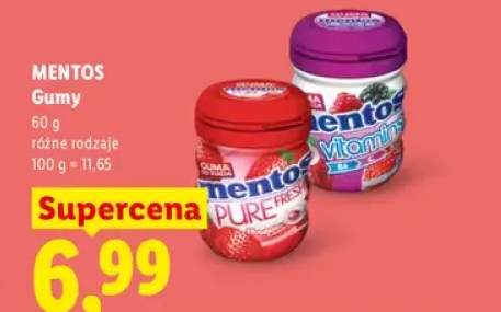 Gumy do żucia Mentos
