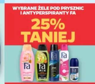 Żele pod prysznic i antyperspiranty Fa +2 warianty