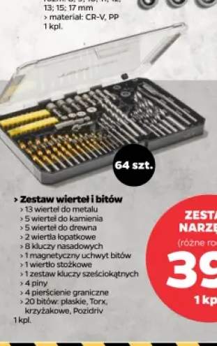 Zestaw wierteł i bitów Techliner