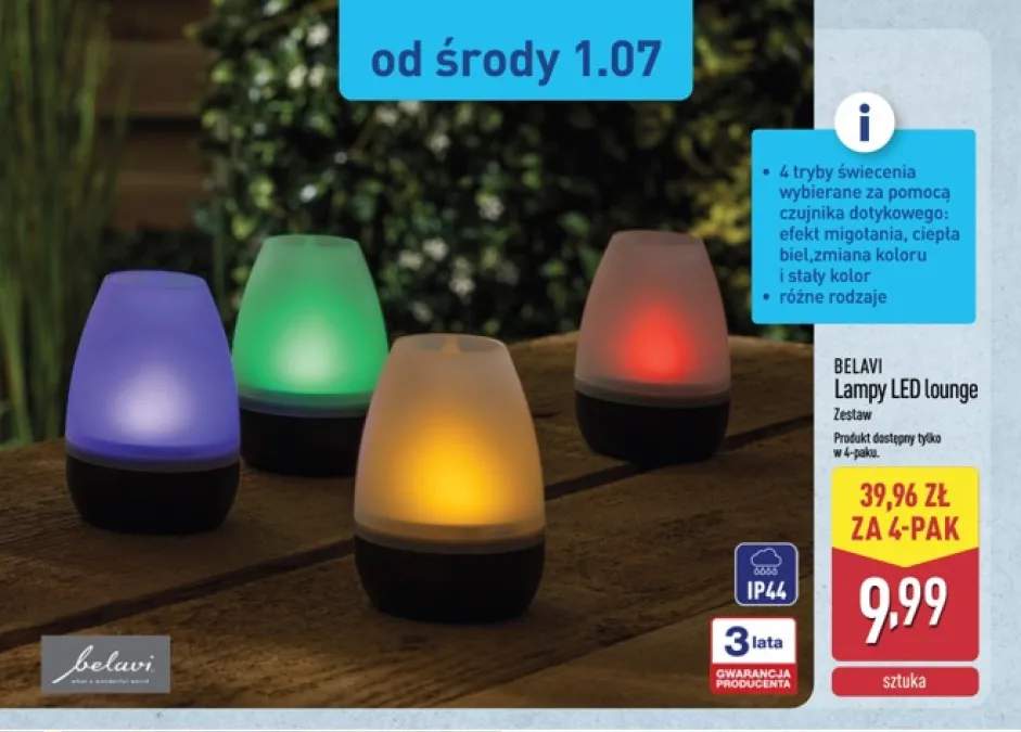 Lampy LED Lounge Belavi 4-pak