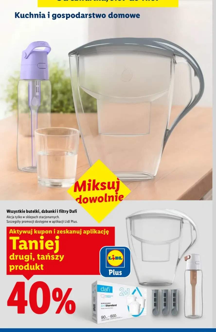 Butelki, dzbanki i filtry Dafi +3 warianty