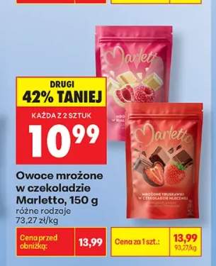Truskawki w czekoladzie mlecznej Marletto +1 wariant