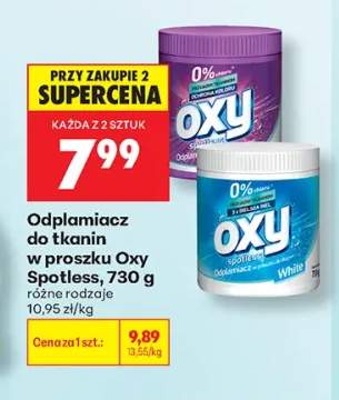 Odplamiacz do tkanin w proszku Oxy Spotless