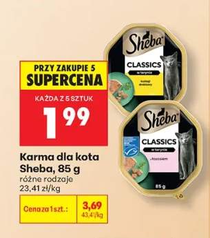 Karma dla kota Sheba Classics w terynie z drobiem +1 wariant