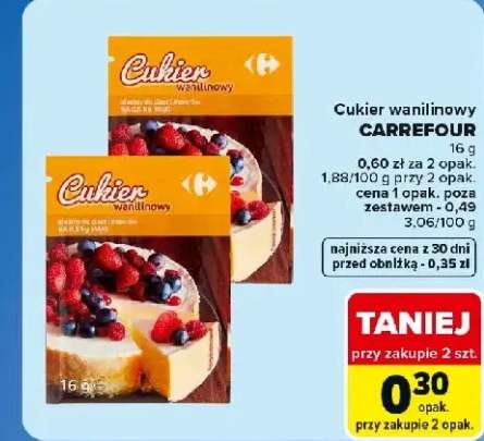 Cukier wanilinowy Carrefour
