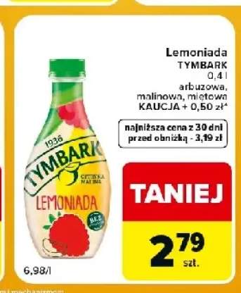 Lemoniada malinowa Tymbark +2 warianty