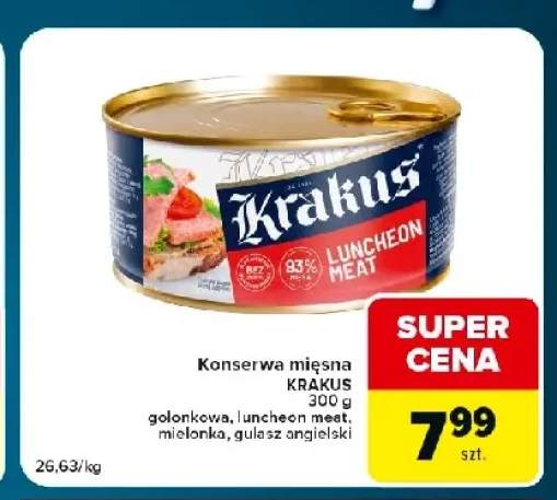 Konserwa mięsna Krakus Luncheon Meat +3 warianty